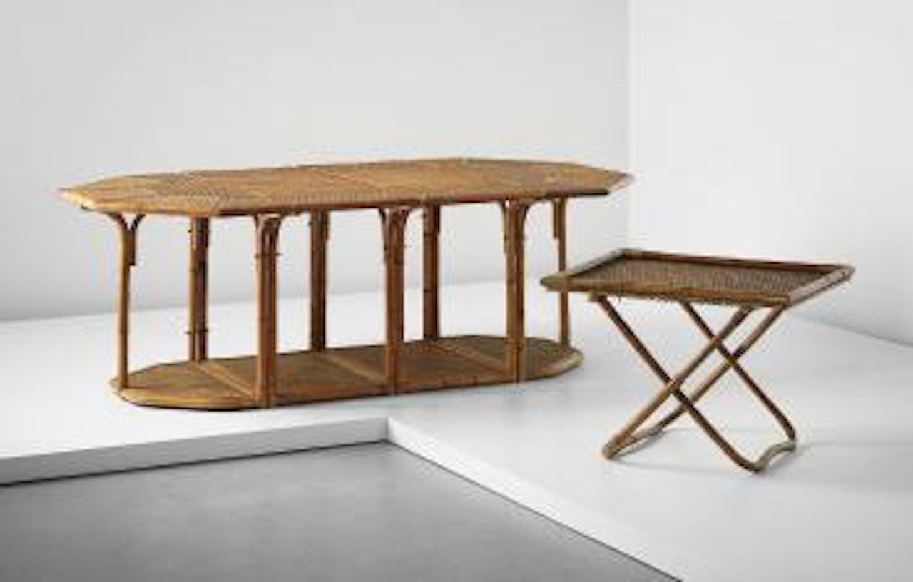 Puzzle table and serving stand by Gabriella Crespi