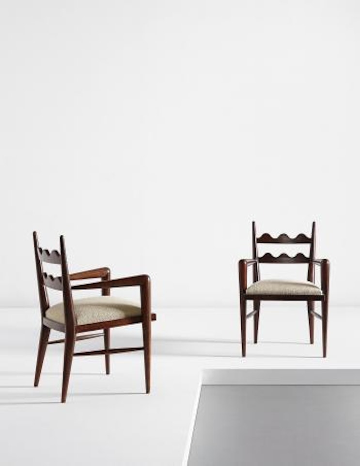 Pair of Ondulation armchairs by Jean Royere
