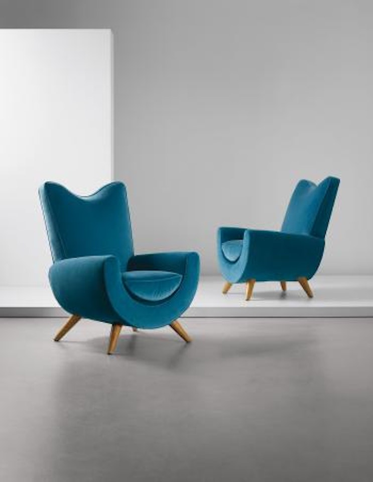 Pair of 'Ambassador' armchairs by Jean Royere