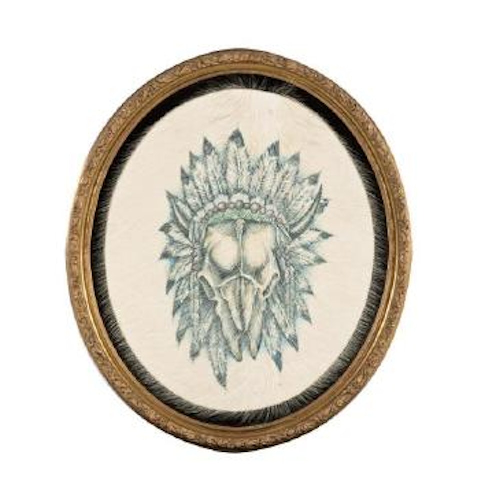 Indian Skull by Wim Delvoye