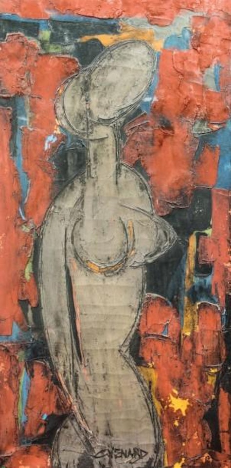 Nu féminin en buste by Claude Venard