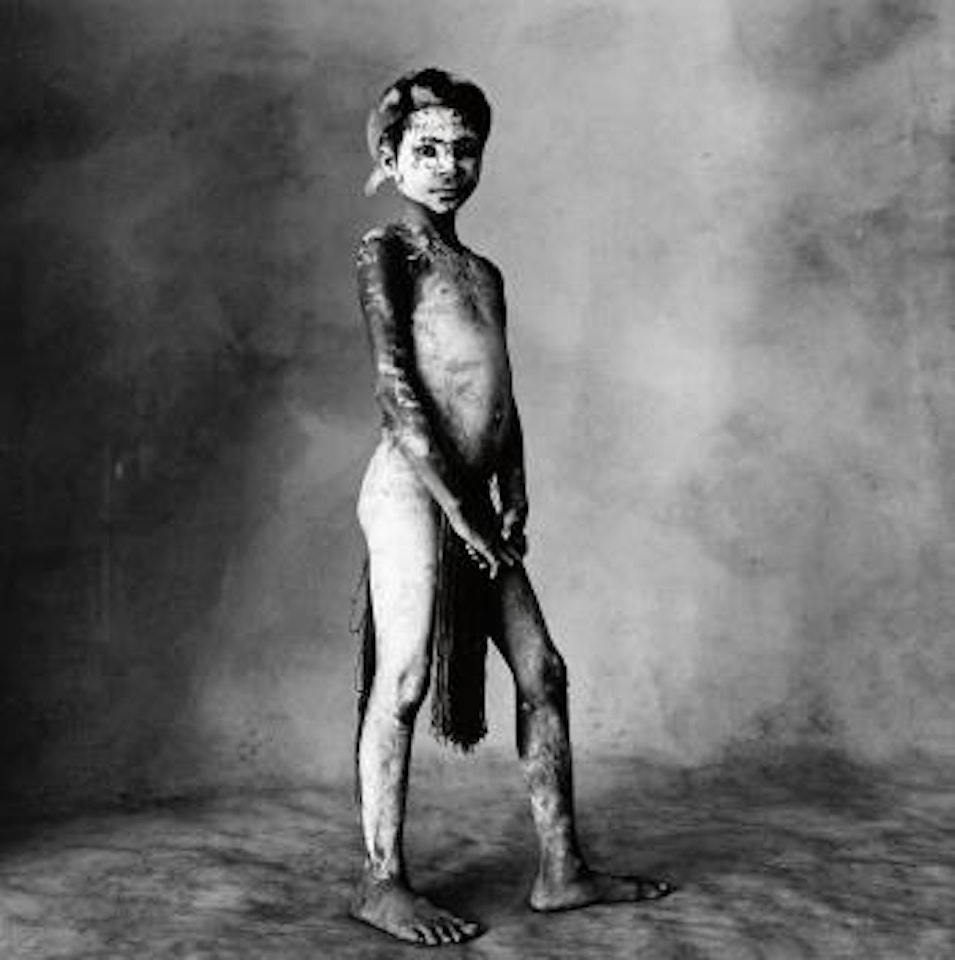 Child painted white, New Guinea by Irving Penn