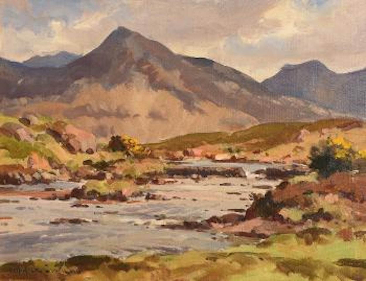 Ballynahinch River, Connemara by Maurice Canning Wilks