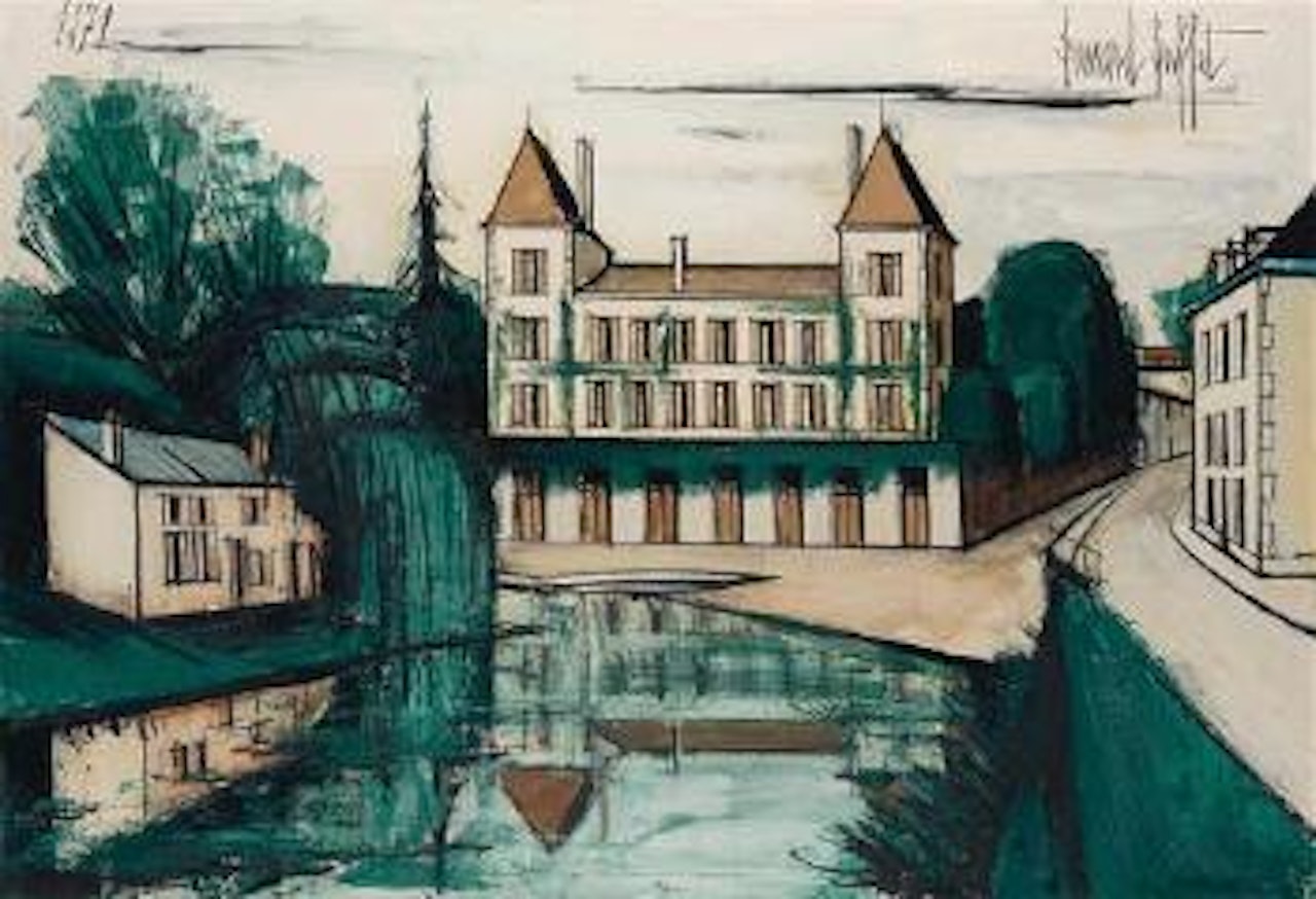 Le Château d'Arçais, le marais poitevin by Bernard Buffet
