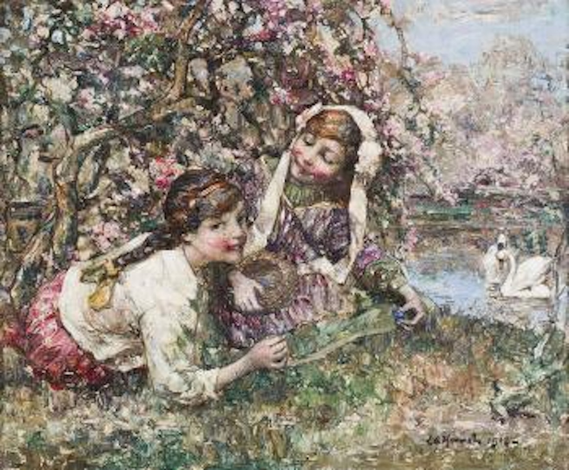 The bird's nest by Edward Atkinson Hornel