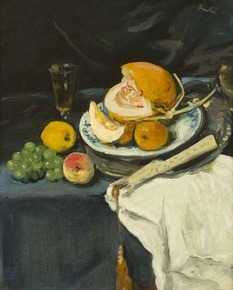 Still life with Melon by George Leslie Hunter