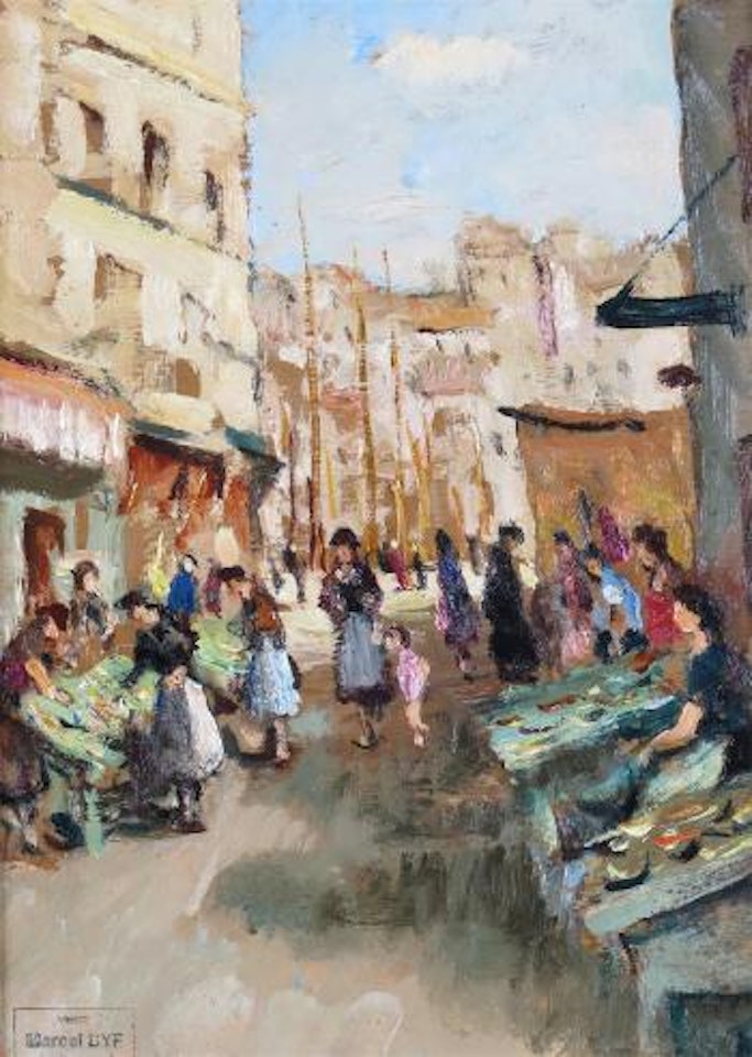 Le marché aux poissons à Marseilles by Marcel Dyf