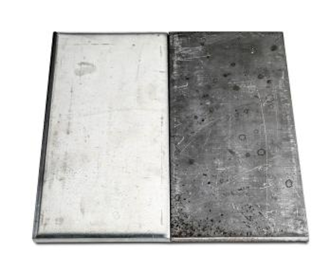 Tin-Steel Wide Pair by Carl Andre