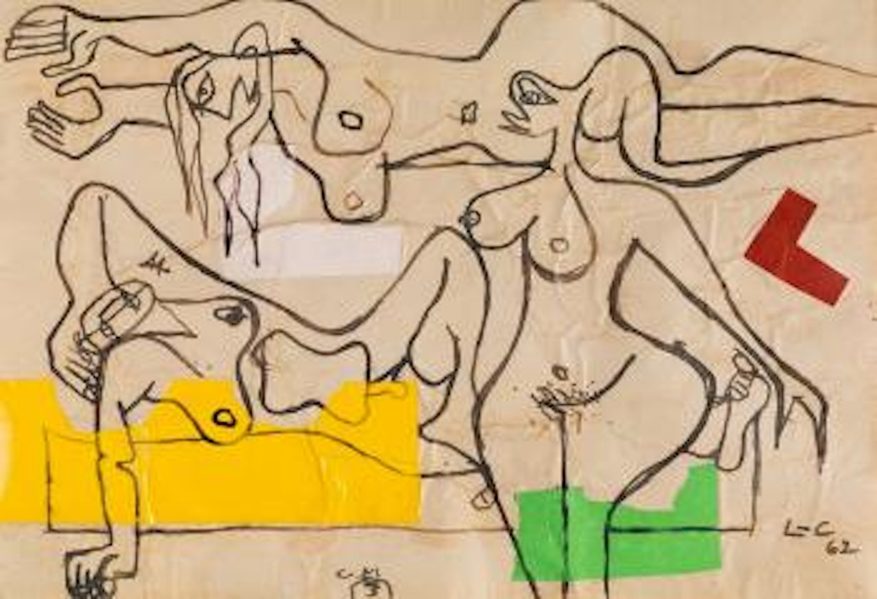 Trois nus féminins (deux allongés et un debout) by Le Corbusier