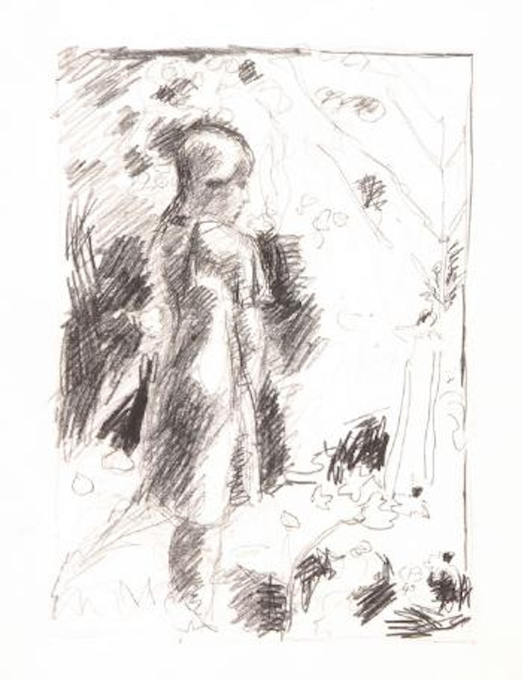 Mädchen im Garten by Cuno Amiet