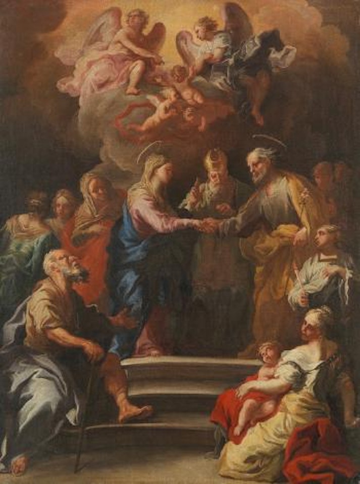 Die Vermählung Maria und Josef im Tempel by Circle of Luca Giordano