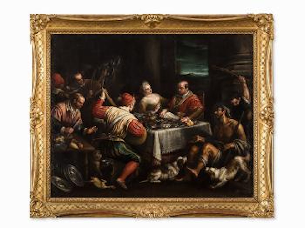 Dives And Lazarus by Leandro Bassano
