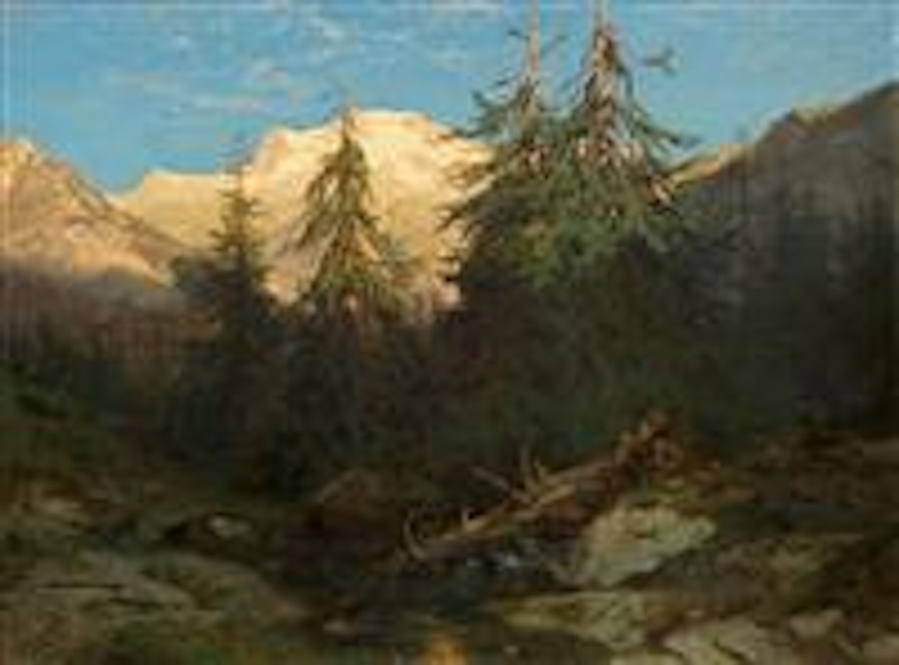 Souvenir De La Handeck by Alexandre Calame