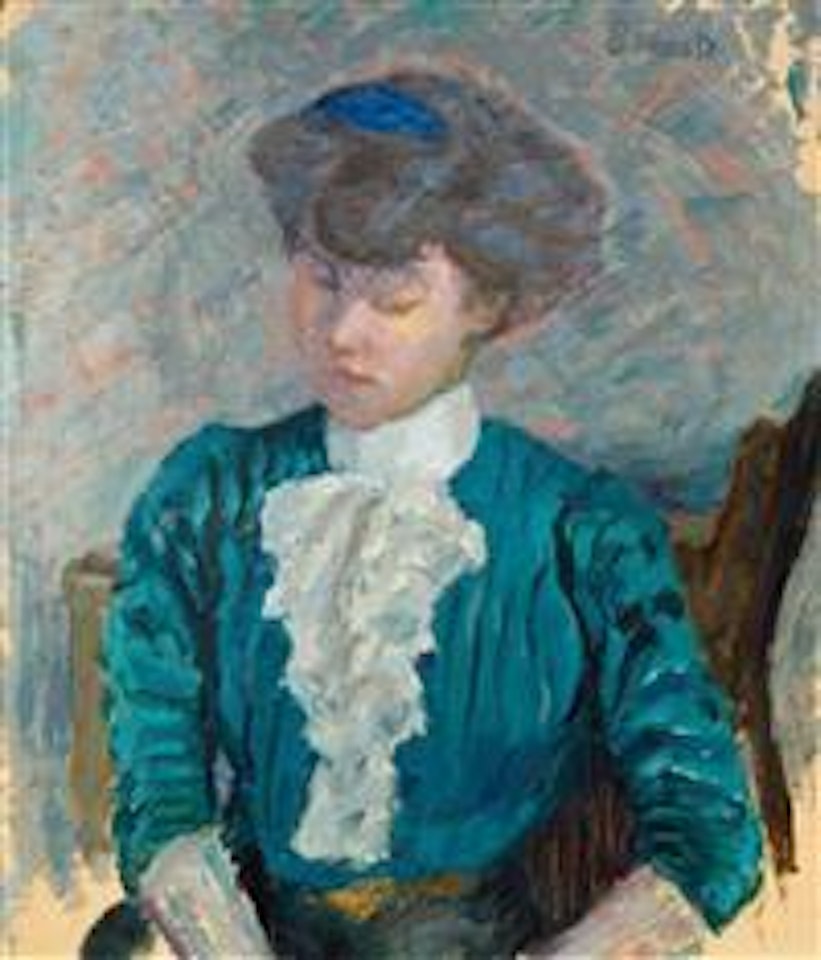 Femme Au Jabot Rose by Pierre Bonnard