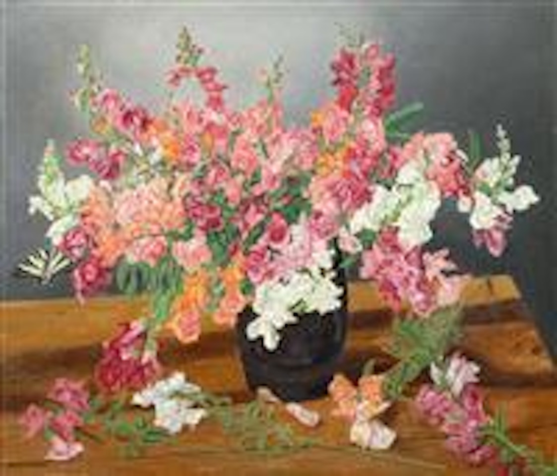 Bouquet Of Snap Dragons by Adolf Dietrich