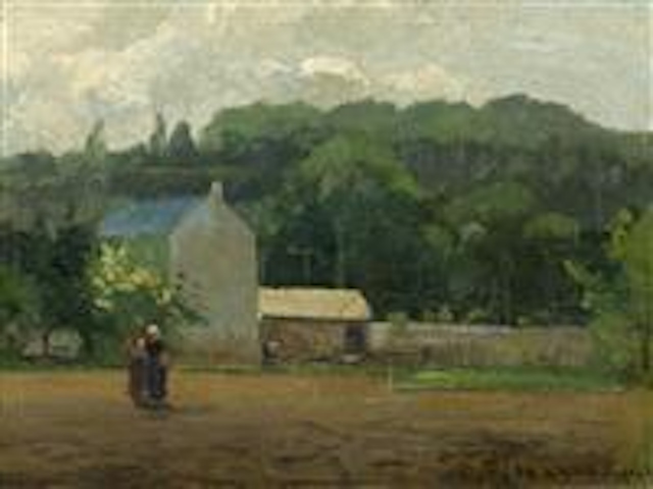 Paysage à La Varenne-saint-hilaire by Camille Pissarro