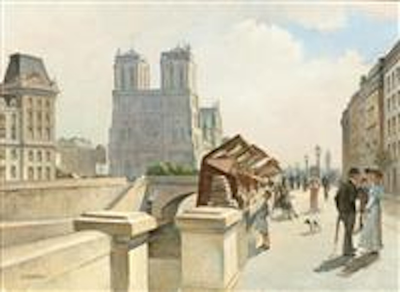 Nôtre Dame De Paris, Vue Du Quai Saint-michel by Jean Francois Raffaelli