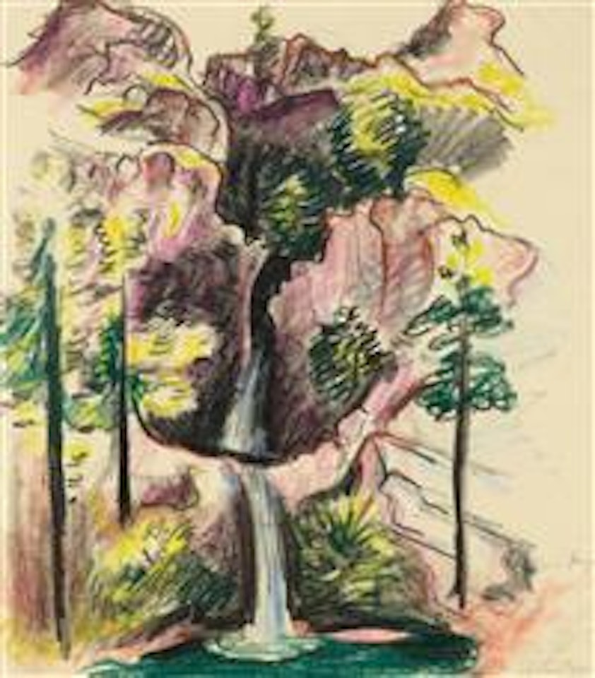 Quell In Positano (Am Hang) by Max Pechstein