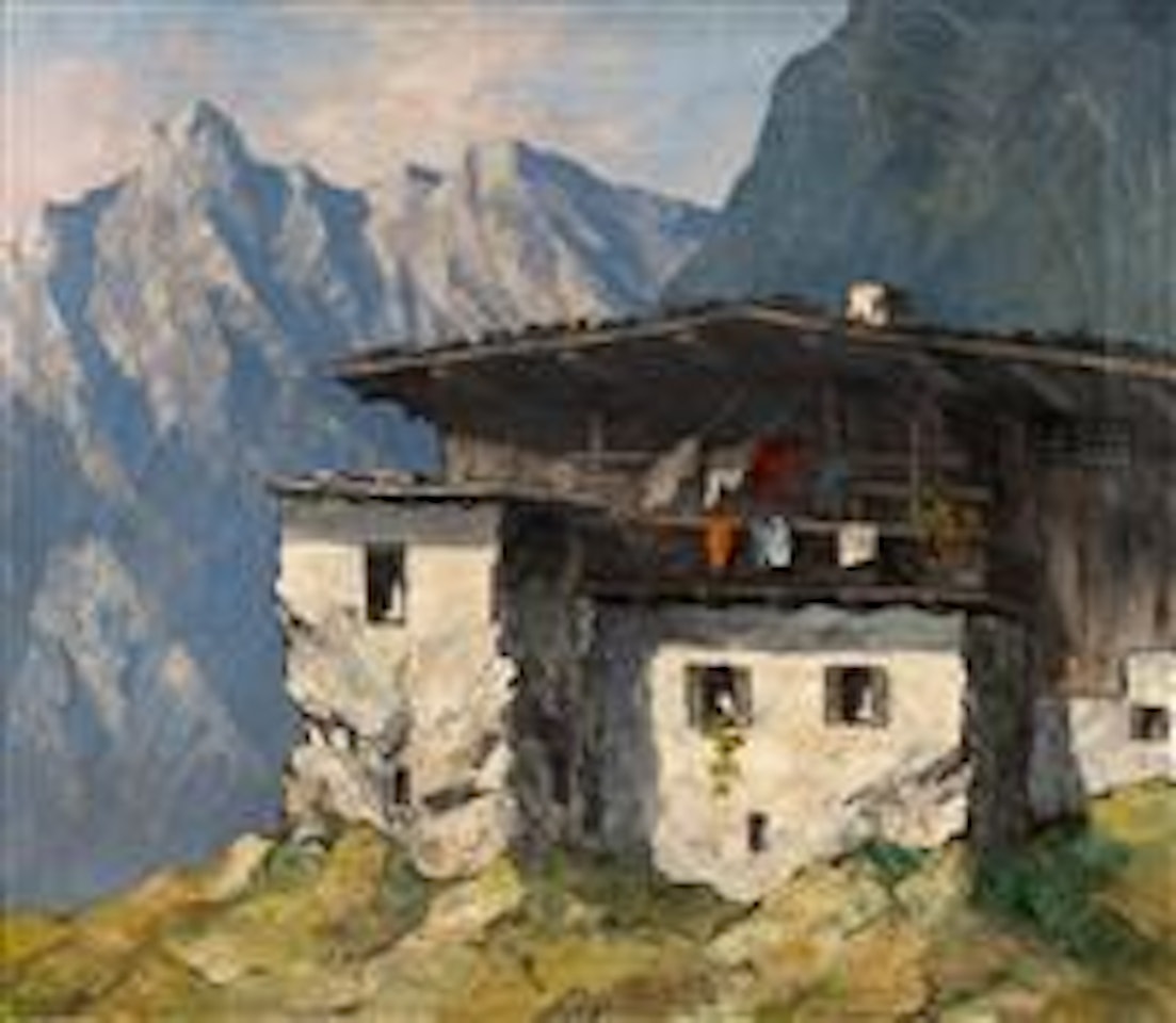 Bauerngehöft In Den Bergen by Oskar Mulley