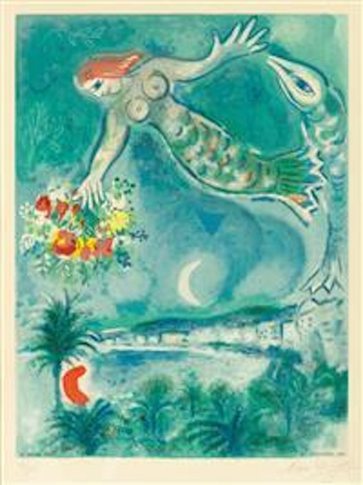Sirène Et Poisson by Marc Chagall