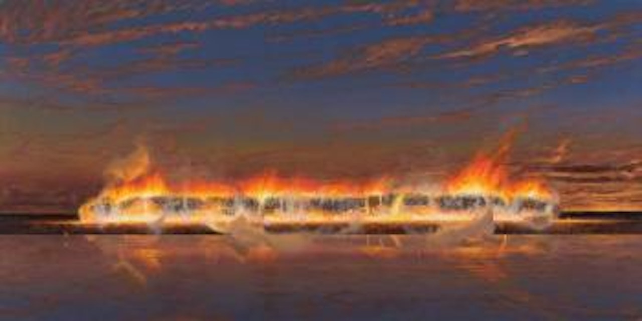 Spring water line by Tim Storrier