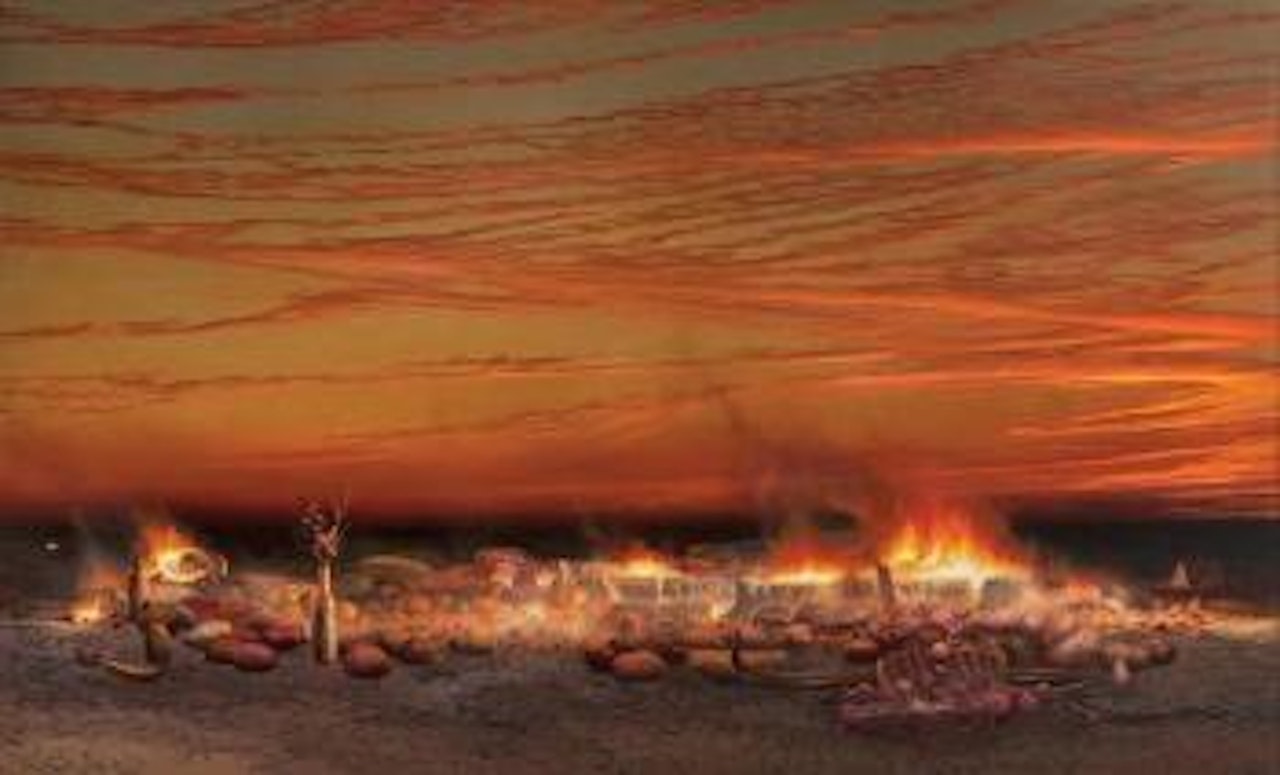 Evening lament by Tim Storrier