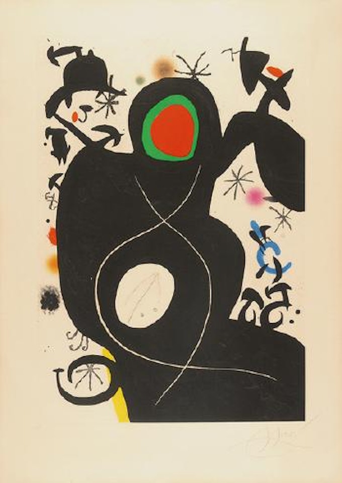 L'aveugle parmi les oiseaux by Joan Miró