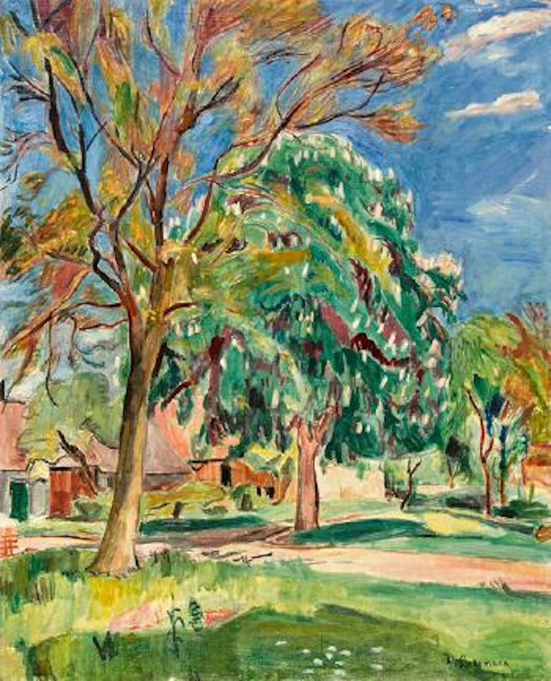 Grosser Kastanienbaum in Langenargen by Hans Purrmann