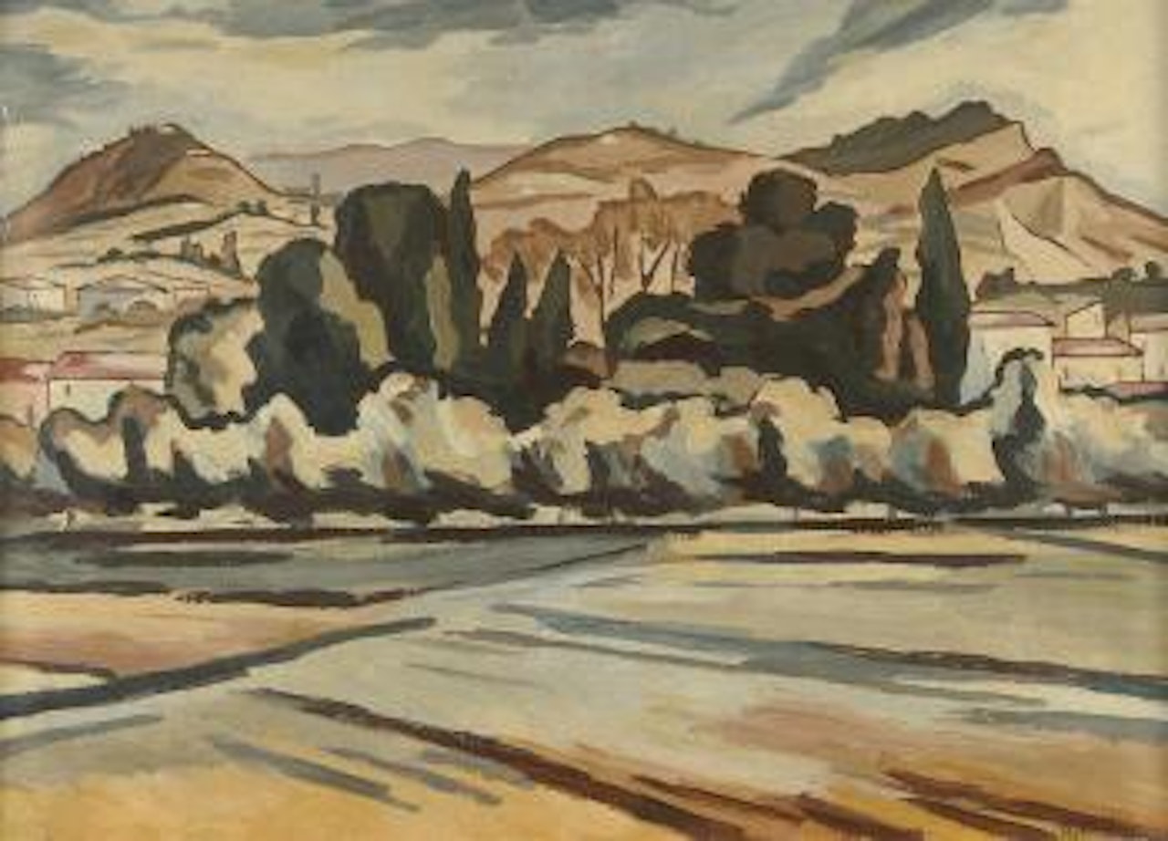 Paesaggio toscano by Alberto Magnelli
