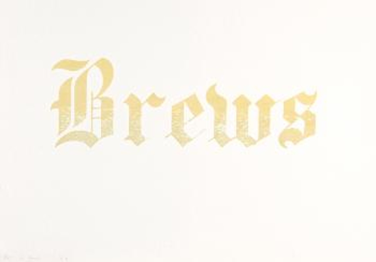 Brews, from 'News, Mews, Pews, Brews, Stews & Dues' by Ed Ruscha