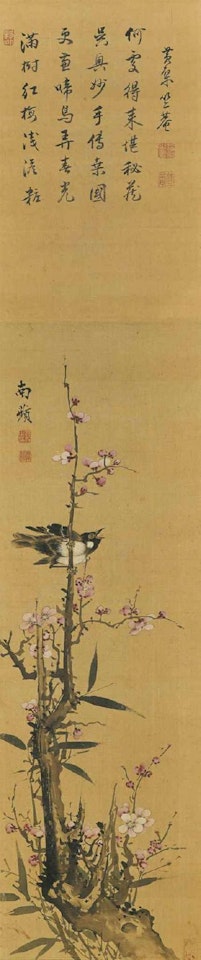 Plum Blossoms and Bird by Shen Quan