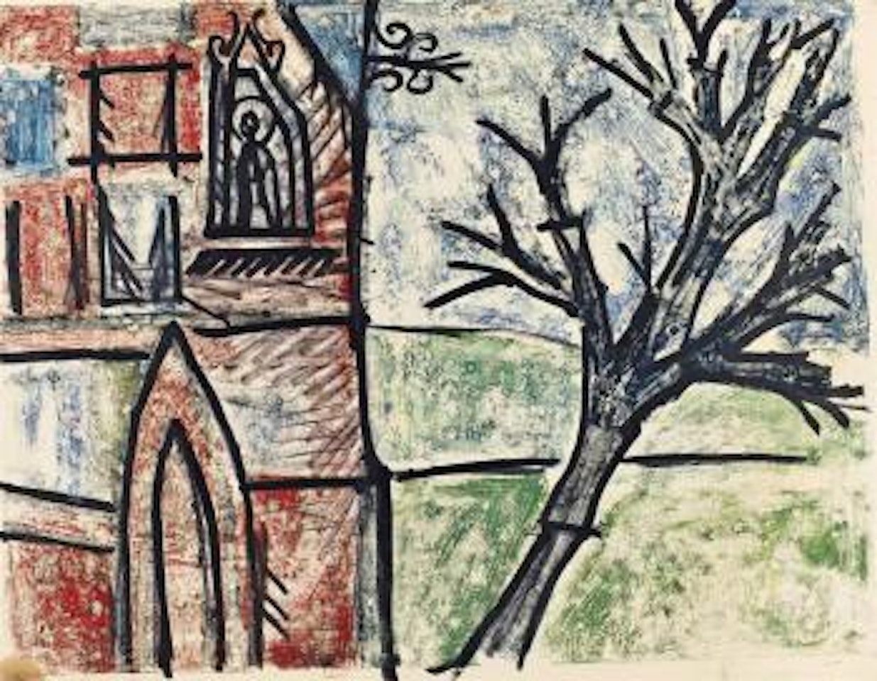 Untitled (Landscape) by Francis Newton Souza