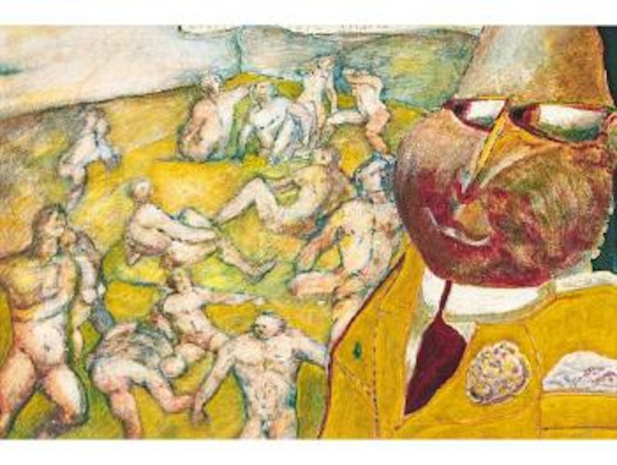 Ubu in the last judgment steam baths by Robert Hodgins
