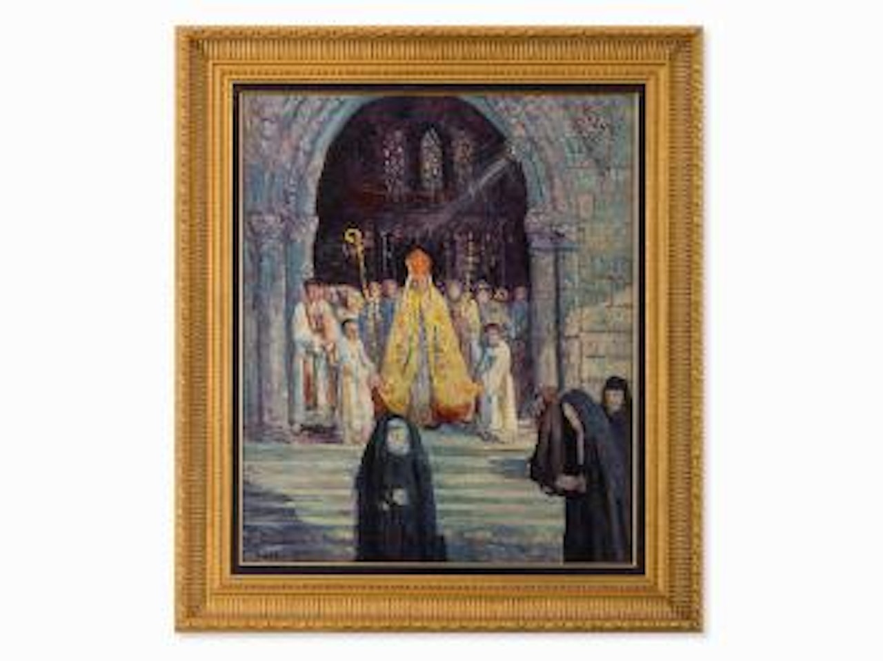 Bishop Outside The Church by Maximilien Luce