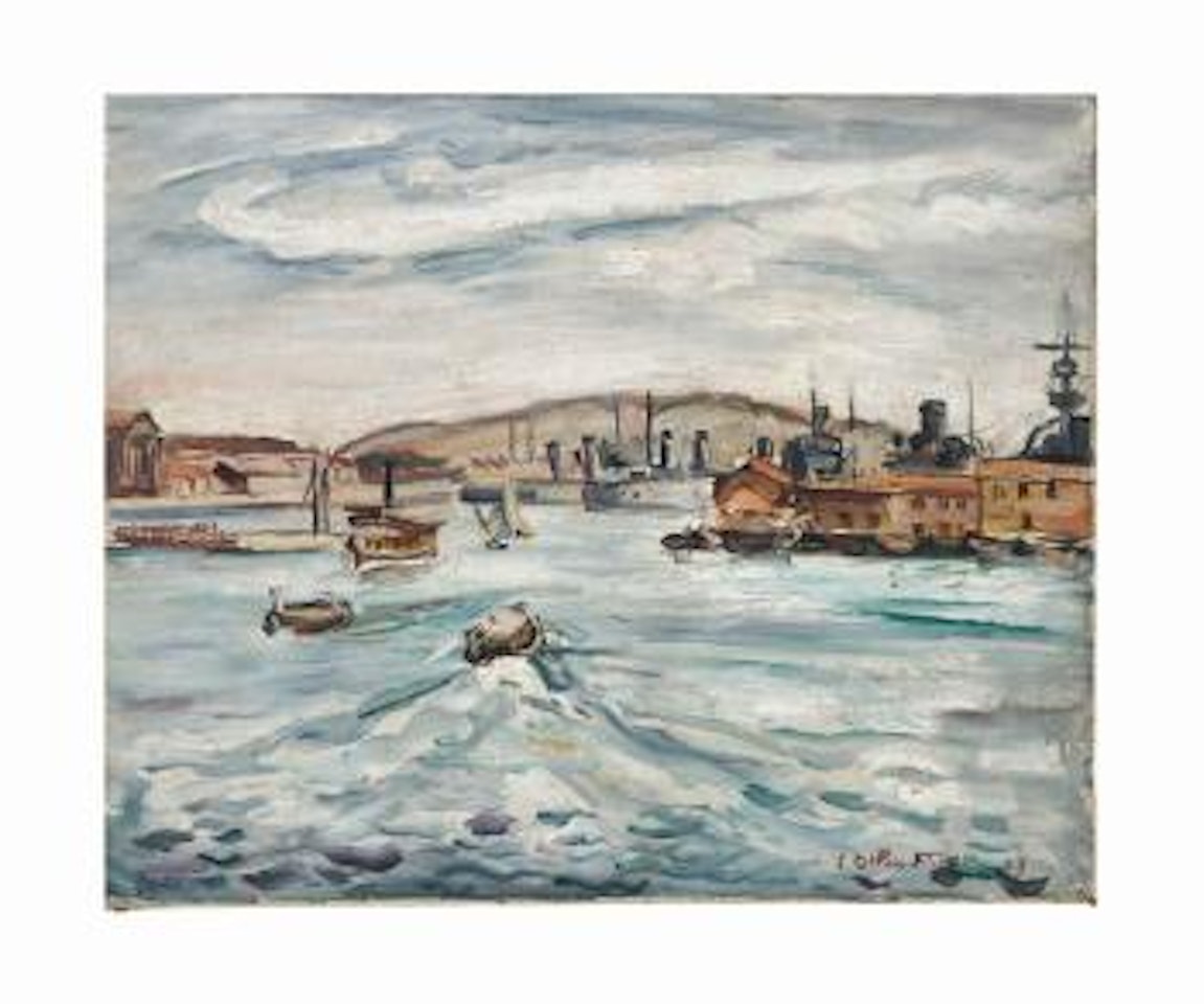 Port de Cherbourg by Othon Friesz