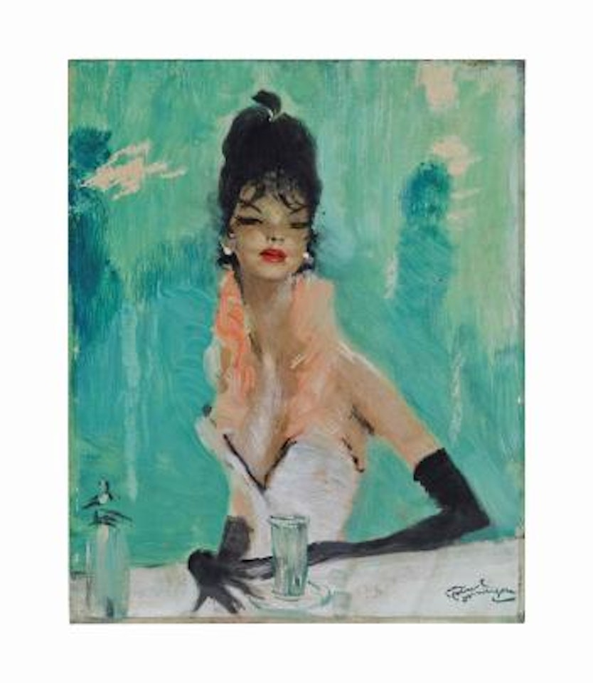 Femme élégante by Jean Gabriel Domergue