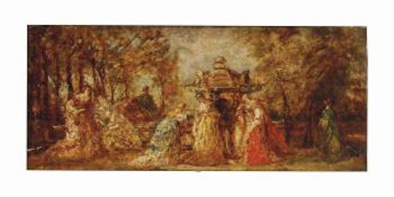 Garden Fête by Adolphe Monticelli