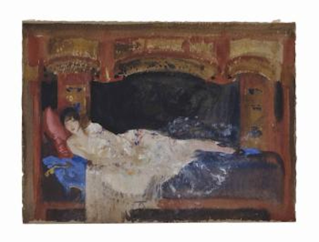 Preliminary sketch for Flowers and Lacquer by William Russell Flint