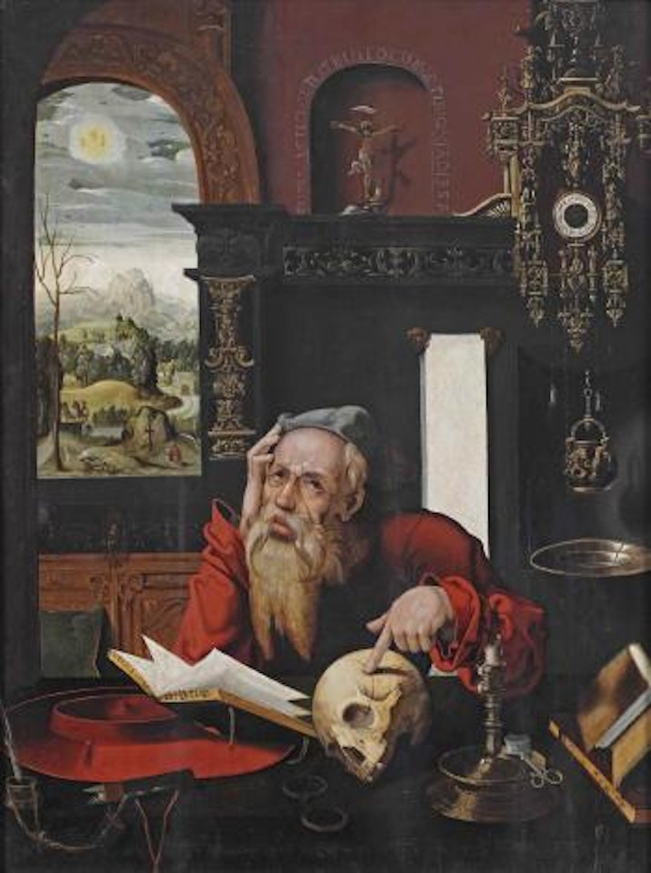 Saint Jerome in his study by Joos van Cleve