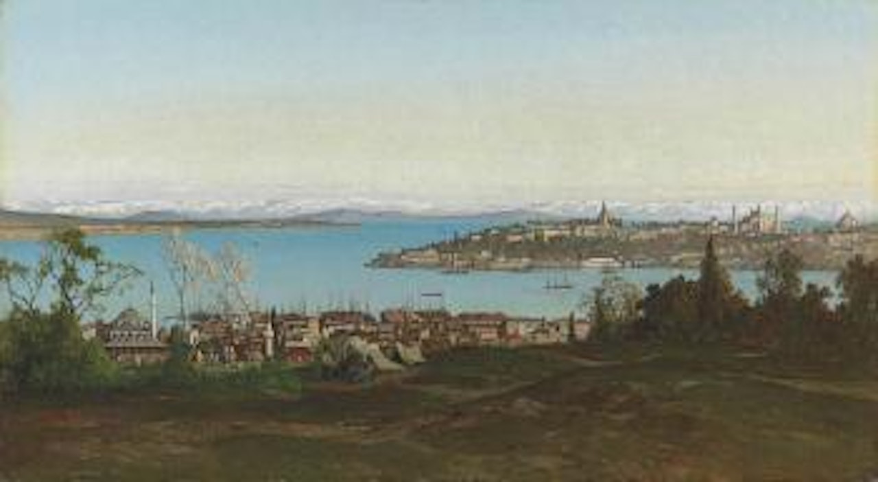 The Bosphorus with Seraglio Point beyond by Germain-Fabius Brest