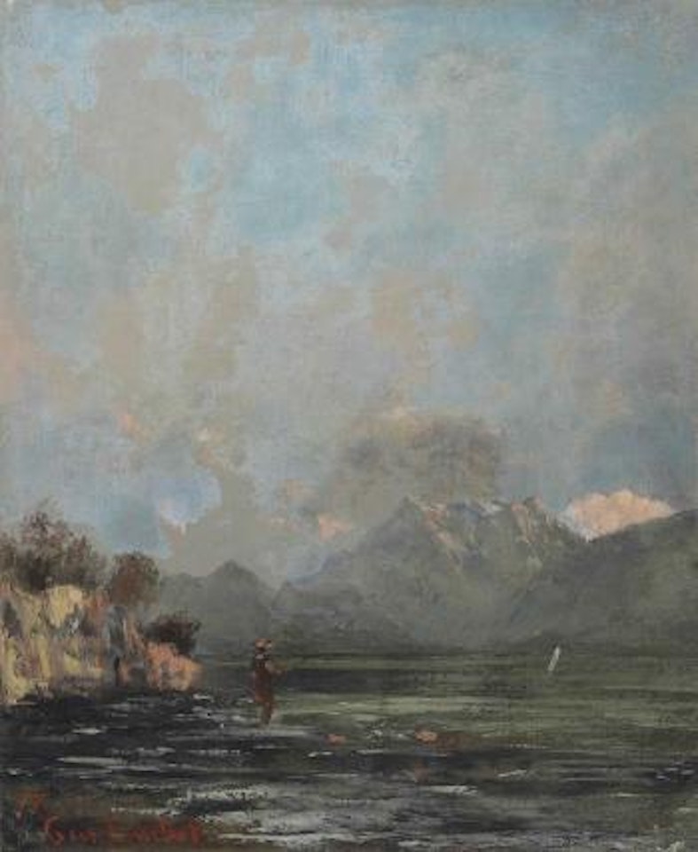 Le Lac Léman (La Dent du midi) by Gustave Courbet