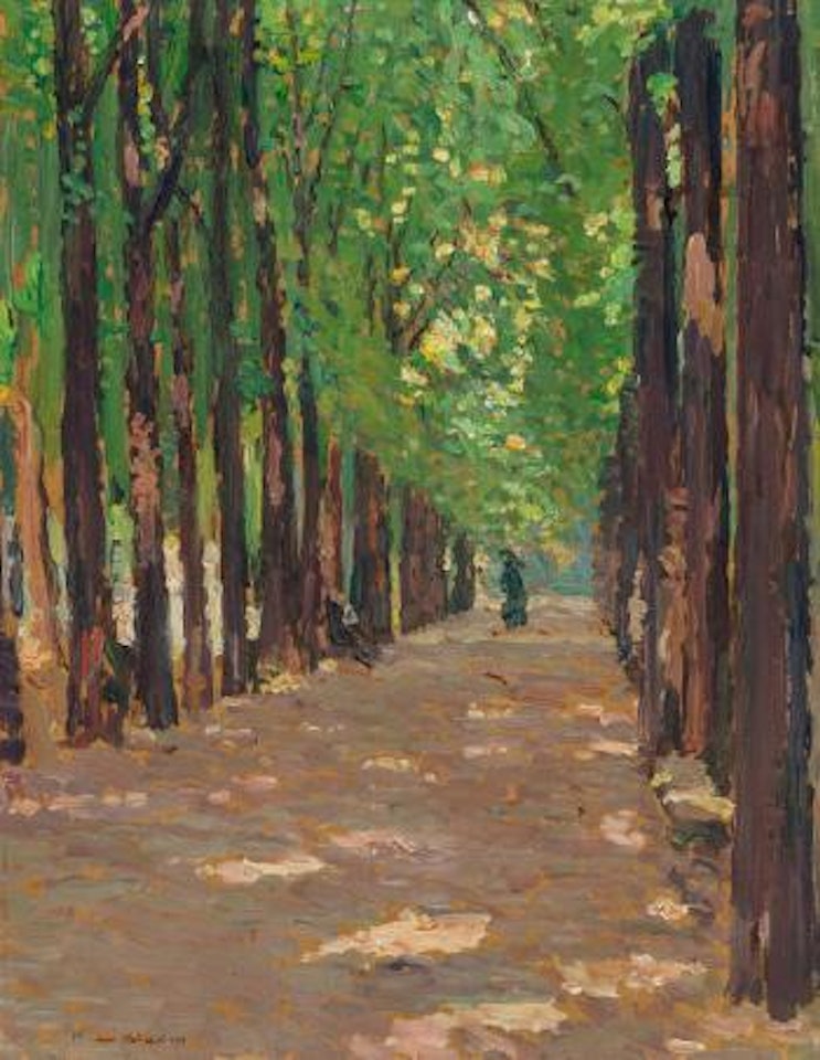 Une allée dans le Parc du Château de Versailles by Henri Jean Guillaume Martin