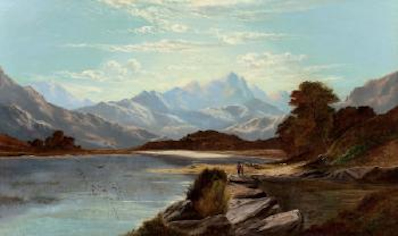 Devoke water, Cumberland by Alfred de Breanski