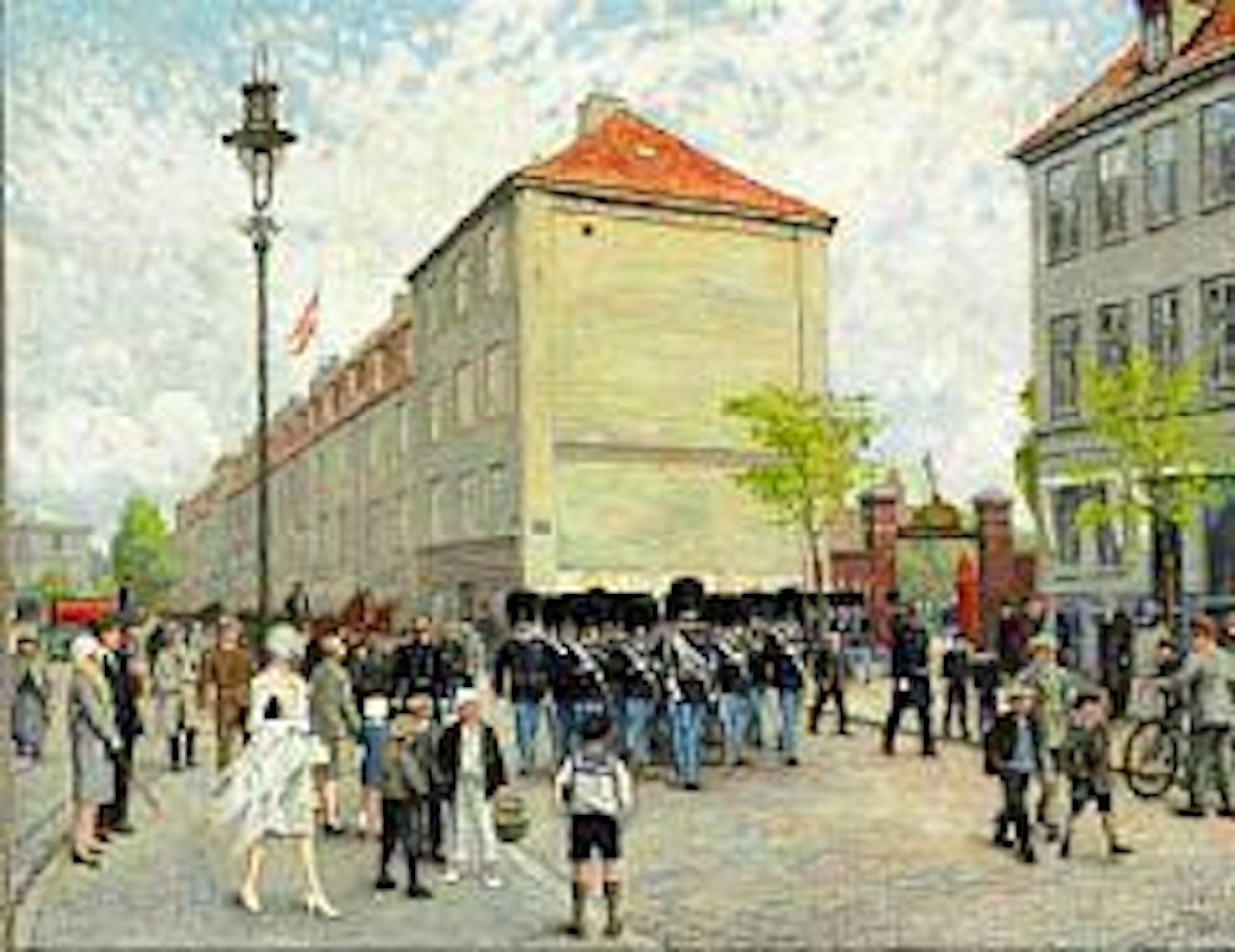 The Royal Guard at Nørre Voldgade by Paul Fischer
