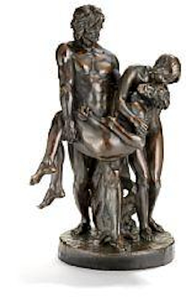 Les Premières Funérailles.  Adam and Eve carrying the body of their dead son Abel by Louis-Ernest Barrias