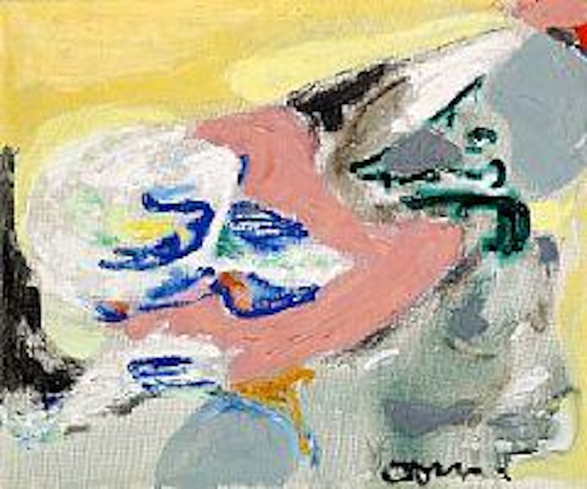 Drømmebillede No.  6 - Flyvende tallerken (Dream painting- Flying saucer) by Asger Jorn