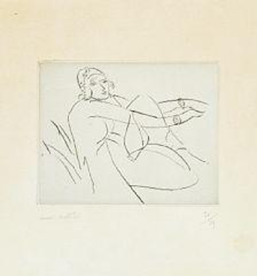 Le bonnet fleuri by Henri Matisse