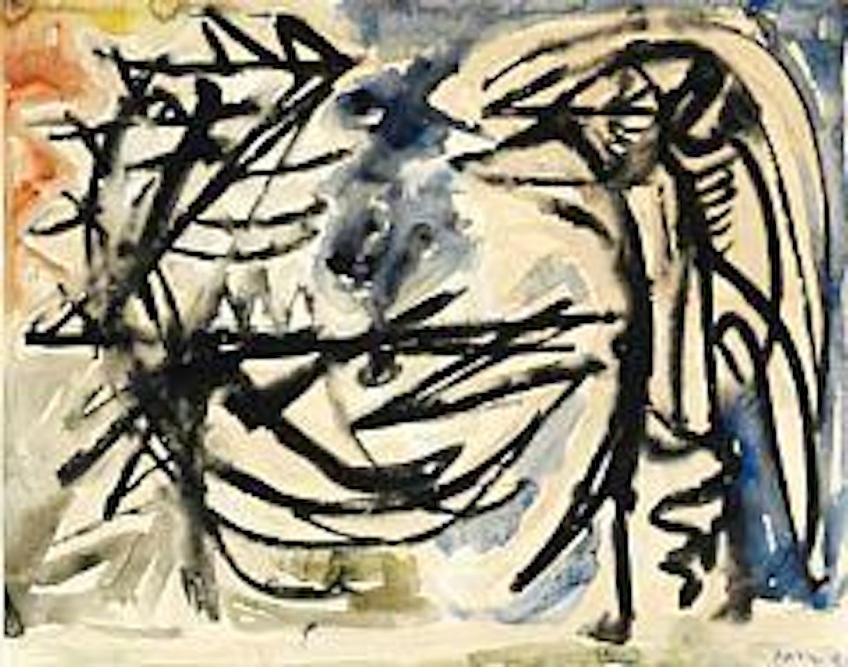 Two bird figures by Asger Jorn