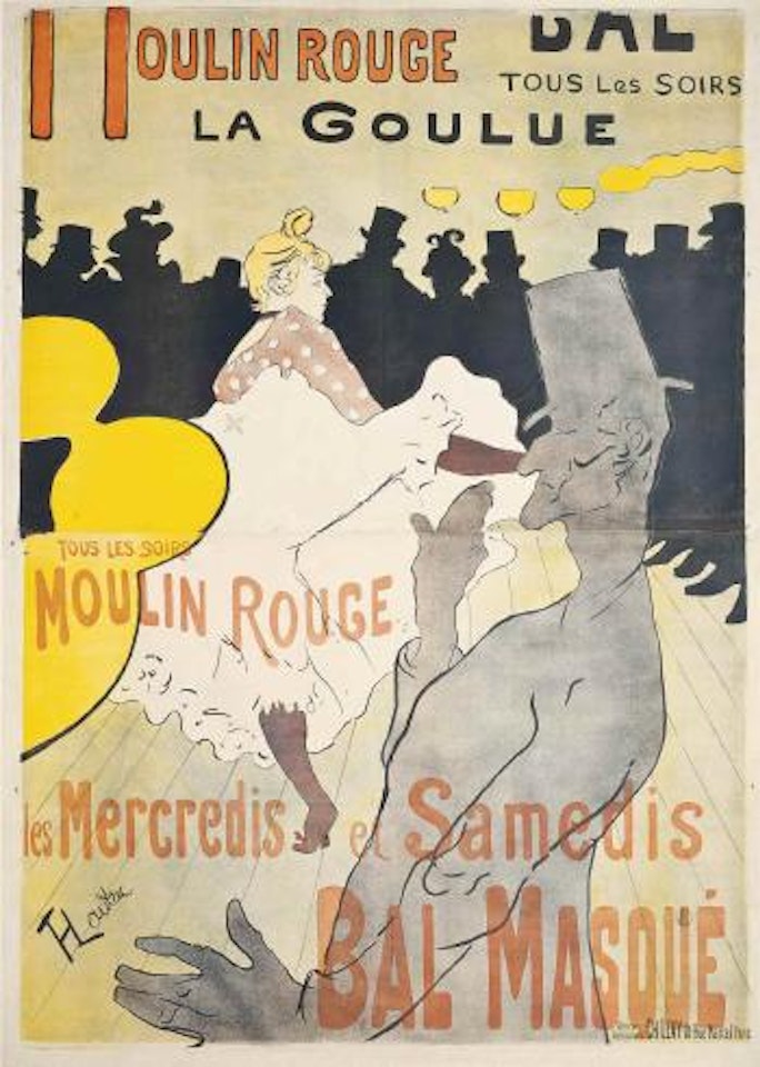 Moulin Rouge- La Goulue by Henri de Toulouse-Lautrec