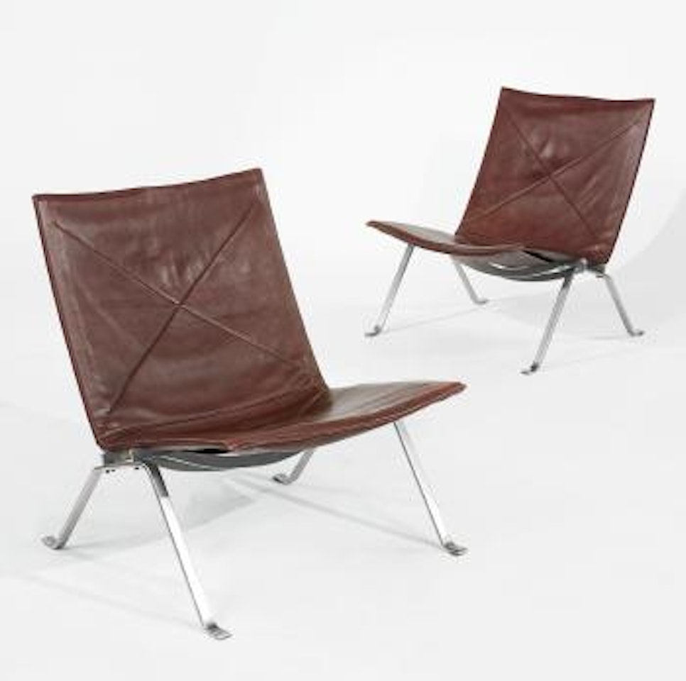 Pair of Chairs, Model Pk-22 by Poul Kjaerholm